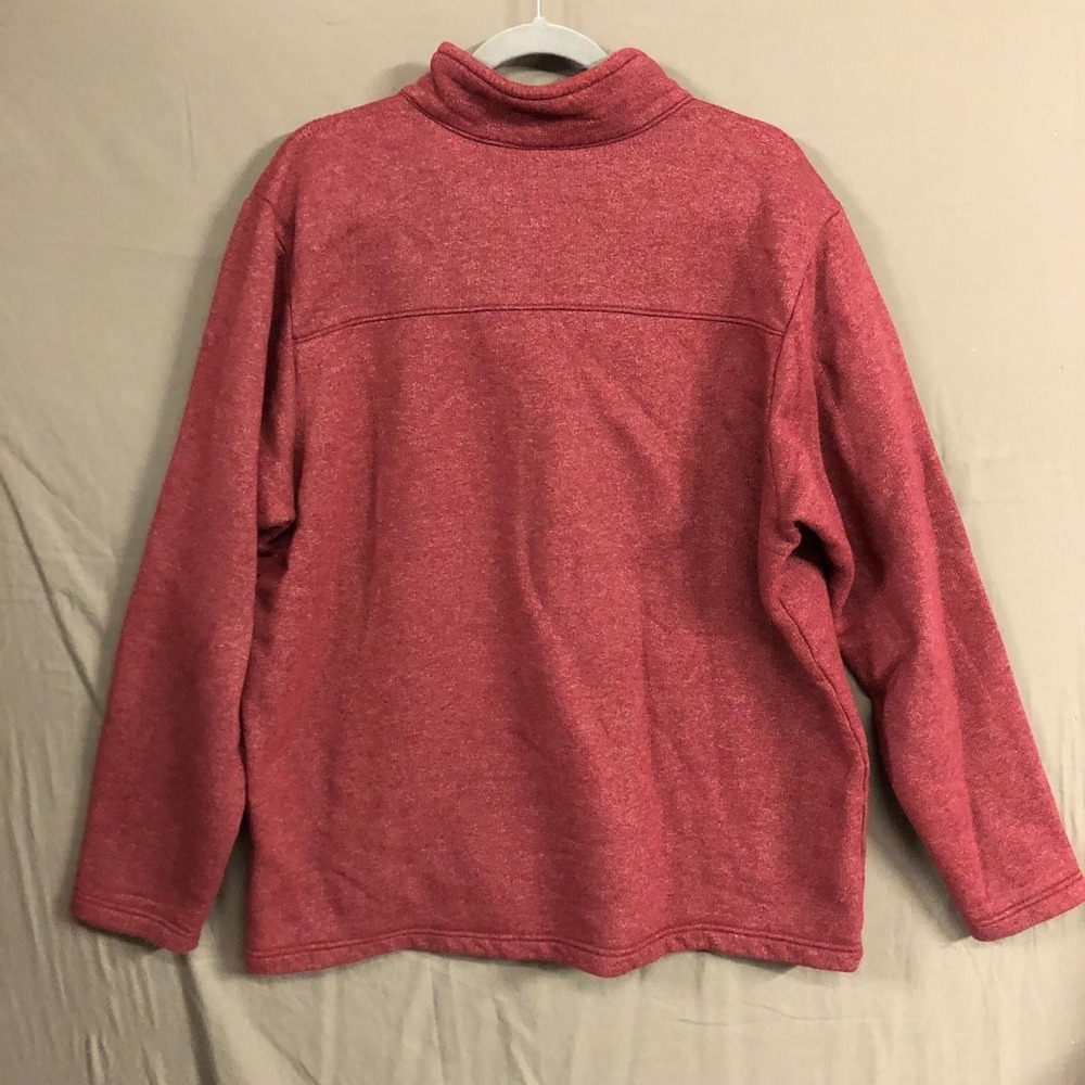Columbia‎ Quarter Zip Fleece Pullover Red Heather XL - Picture 3 of 3